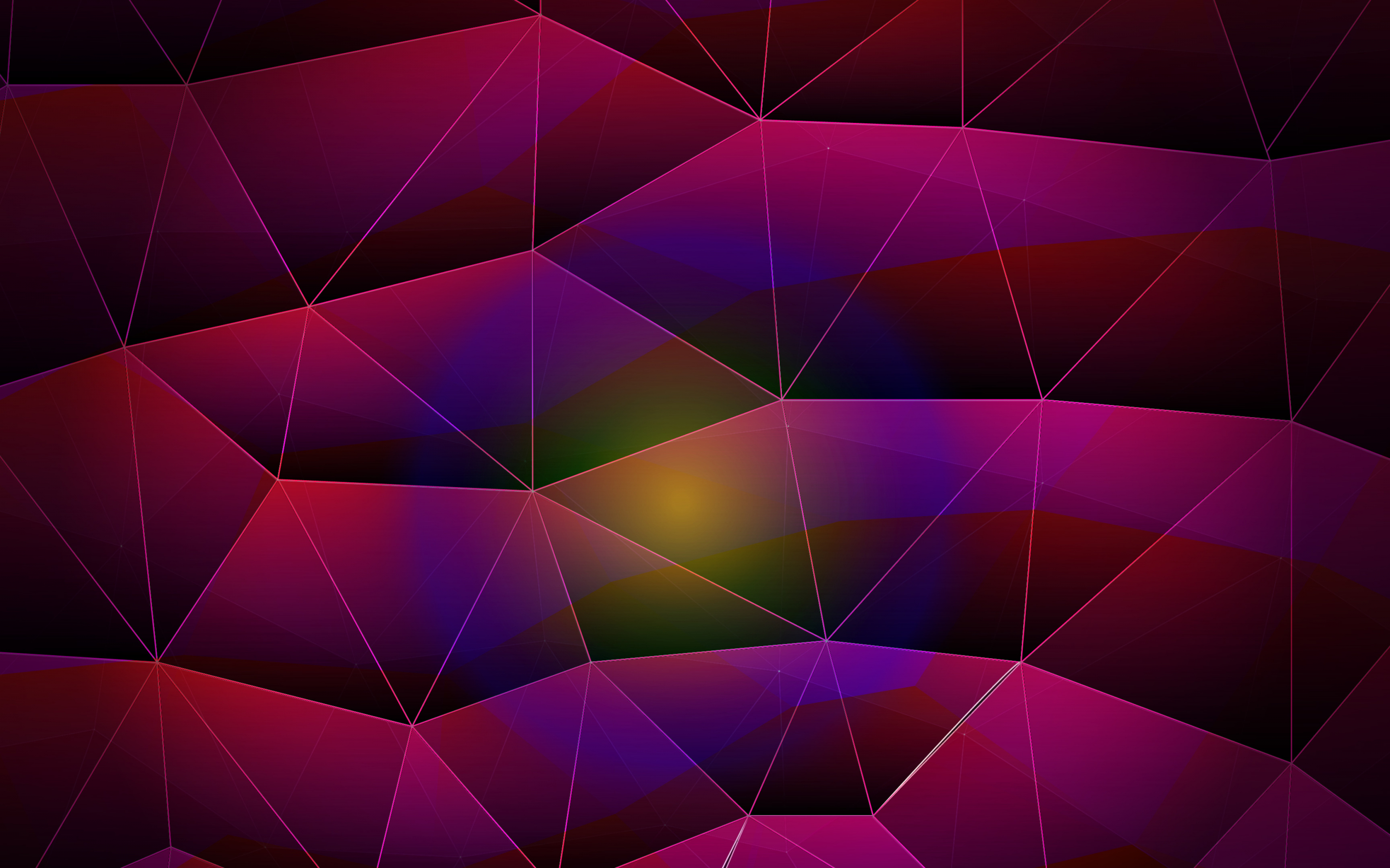 Purple-blue triangles, geometrical pattern, abstract, 2880x1800 wallpaper