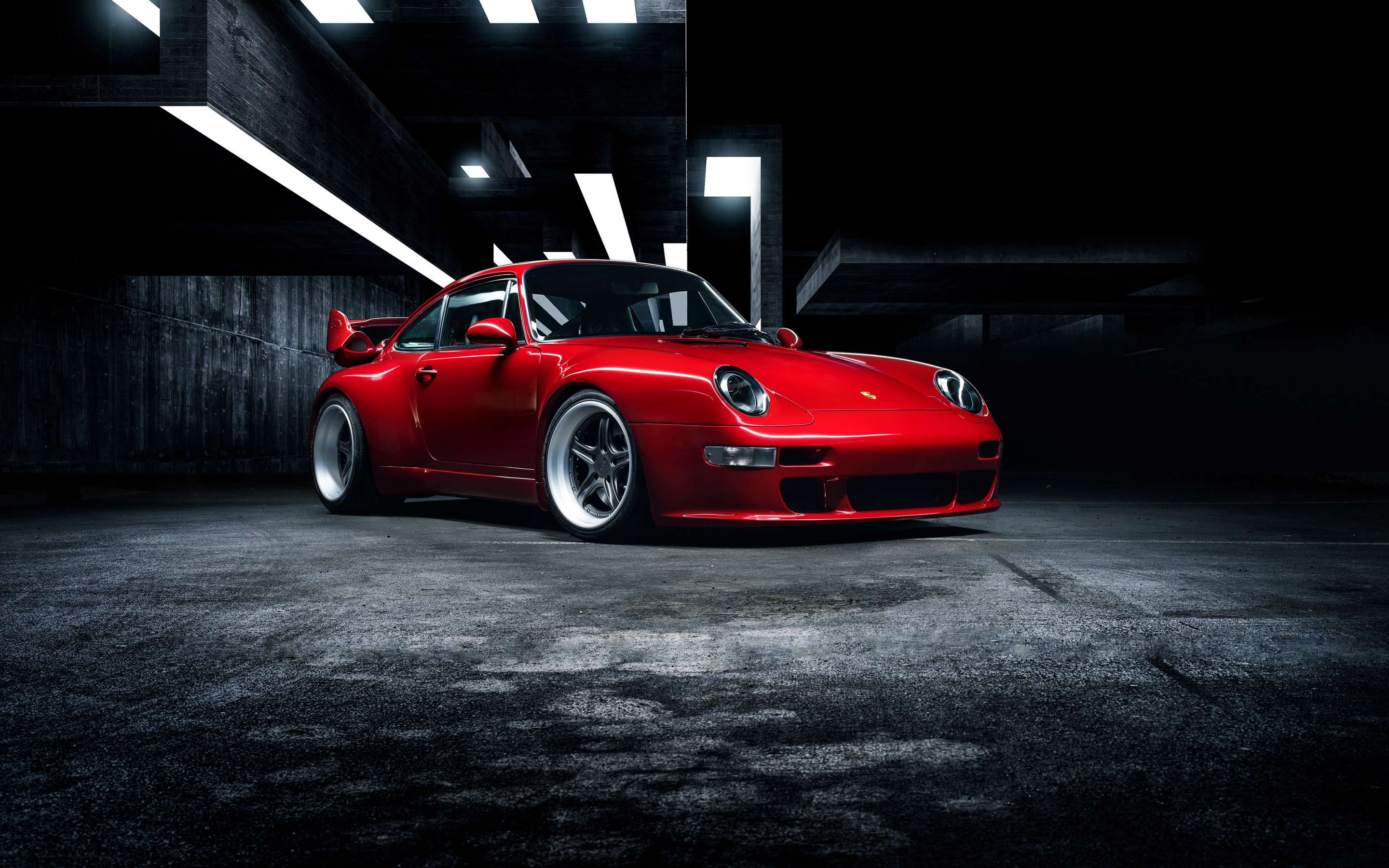 Porsche Gunther Werks 400R, red car, 2880x1800 wallpaper