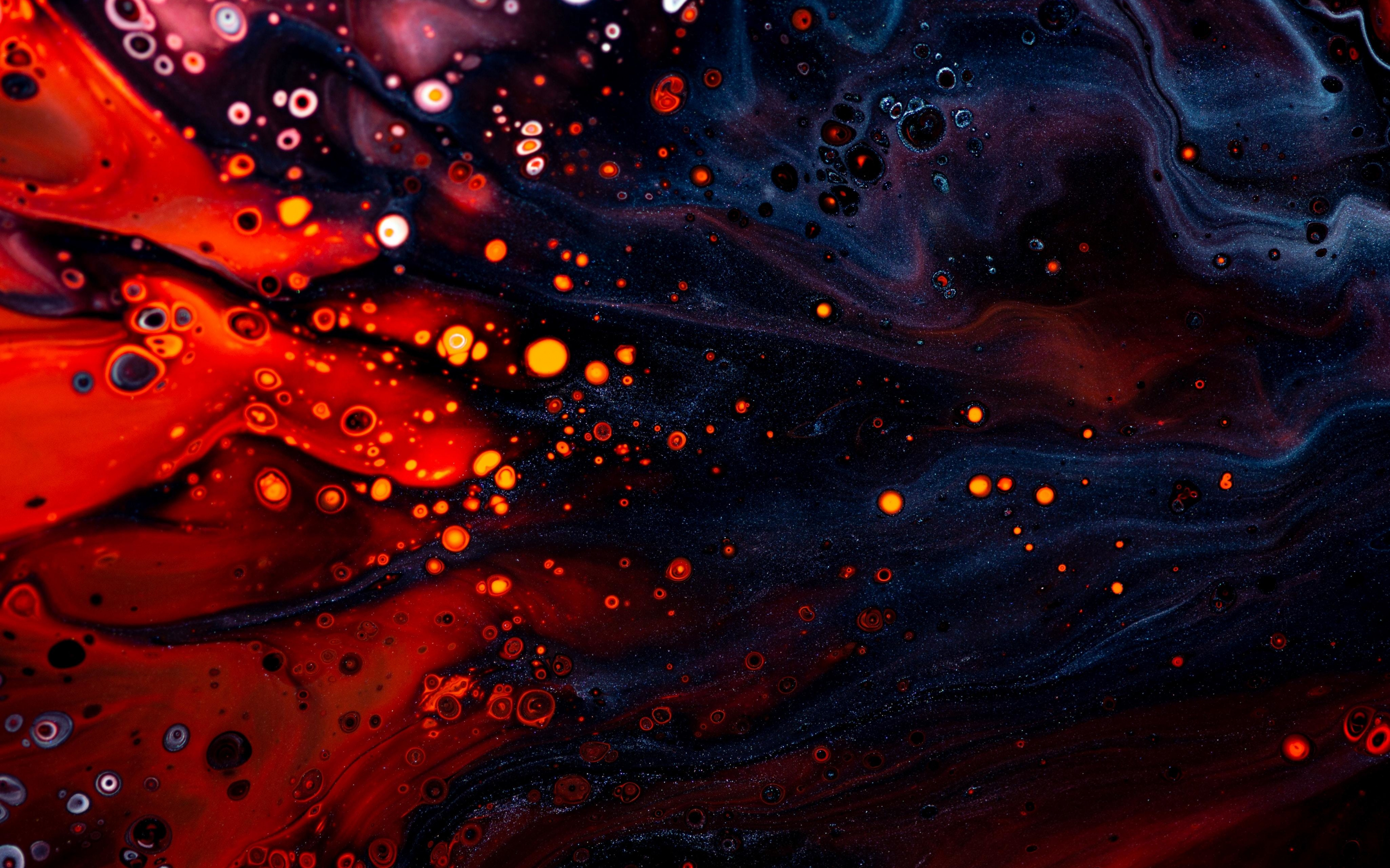 Dark-red artwork, spots, texture, 2880x1800 wallpaper