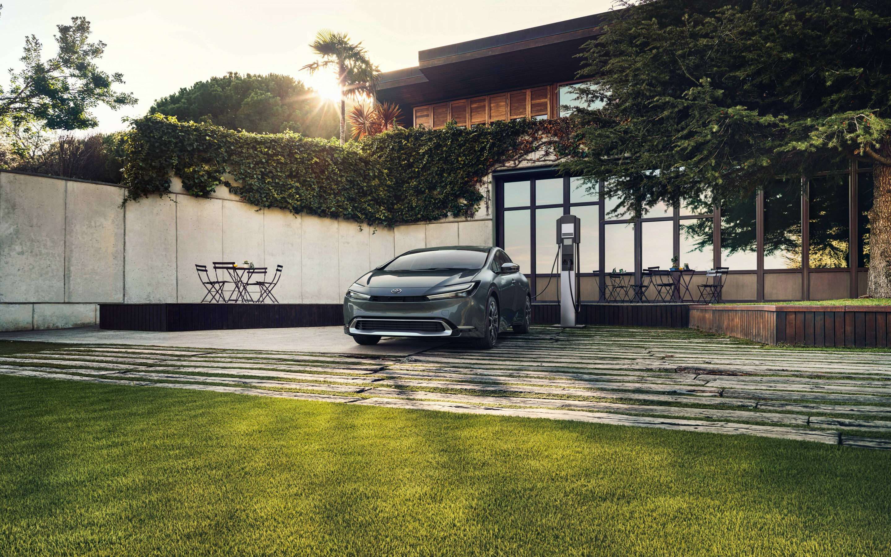 Toyota Prius Prime, front-view, EV car, 2880x1800 wallpaper