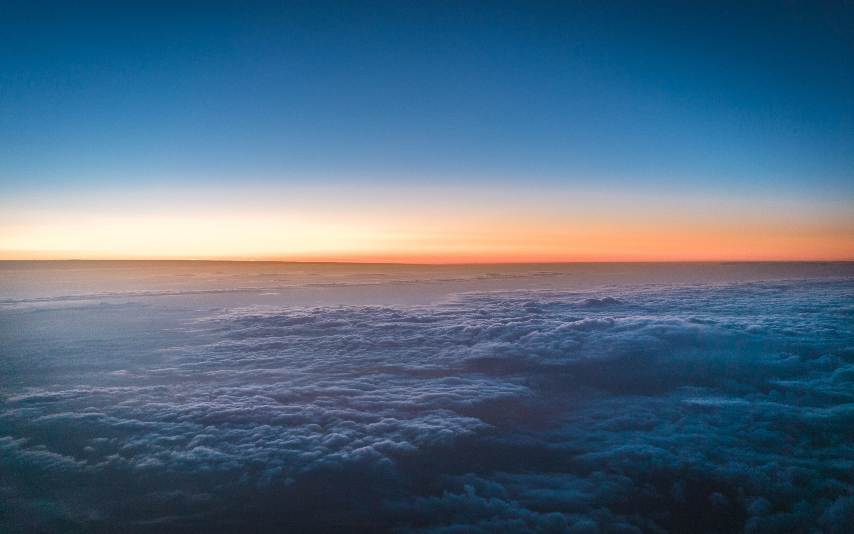 Above clouds, sky, sunset, 2880x1800 wallpaper