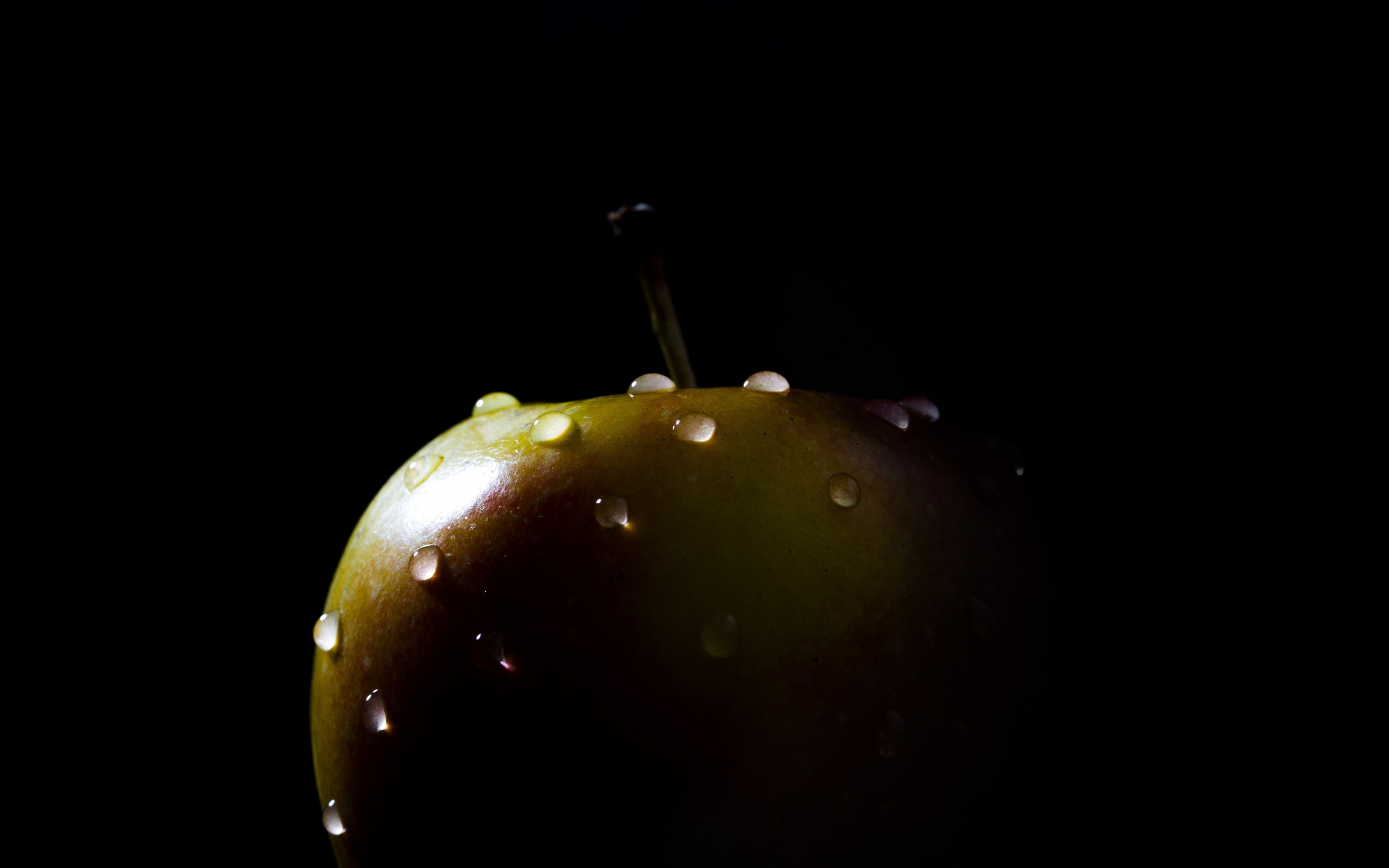 Portrait, drops, apple, fruit, 2880x1800 wallpaper