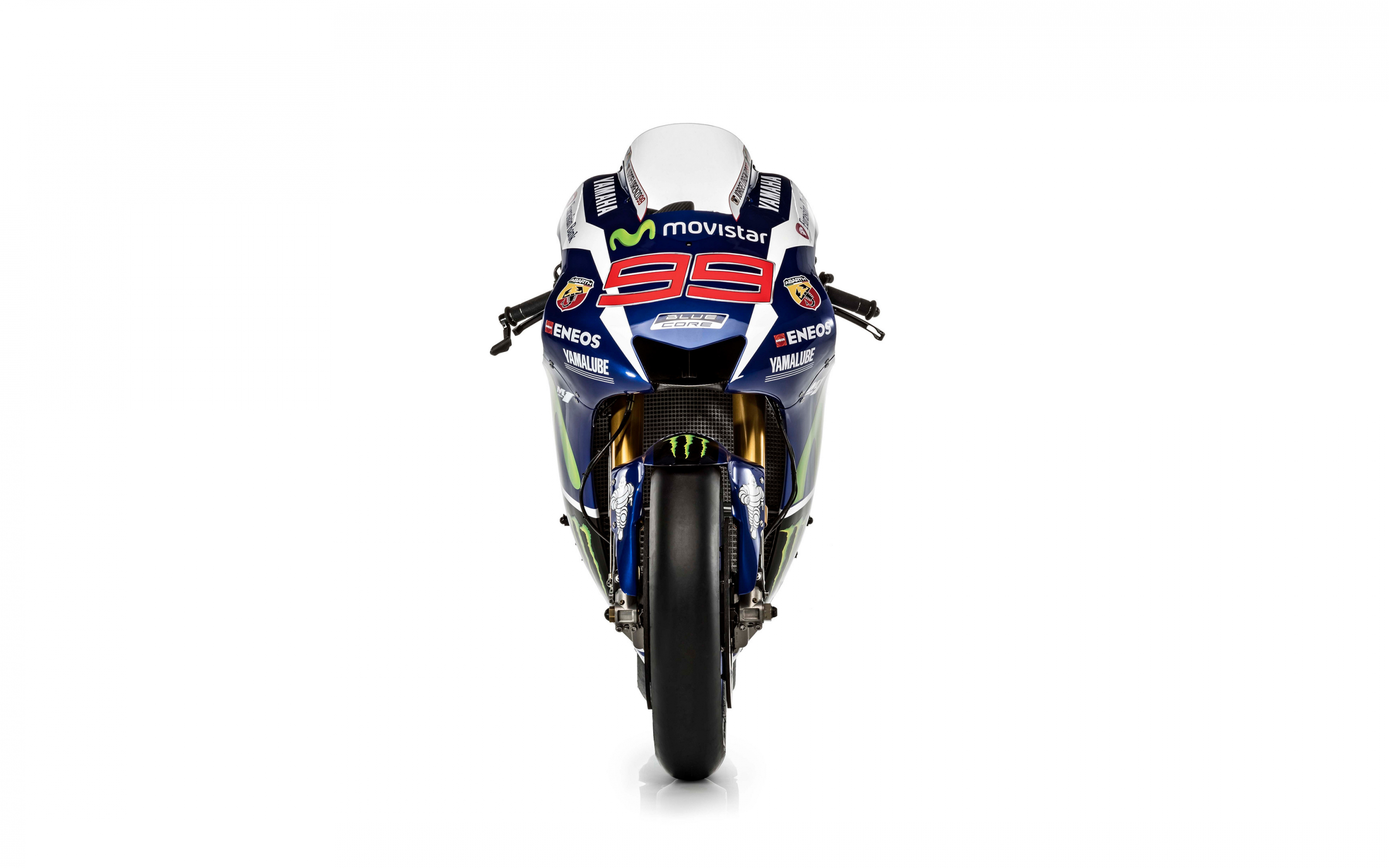 Motogp, race bike, Yamaha YZR-M1, 2880x1800 wallpaper
