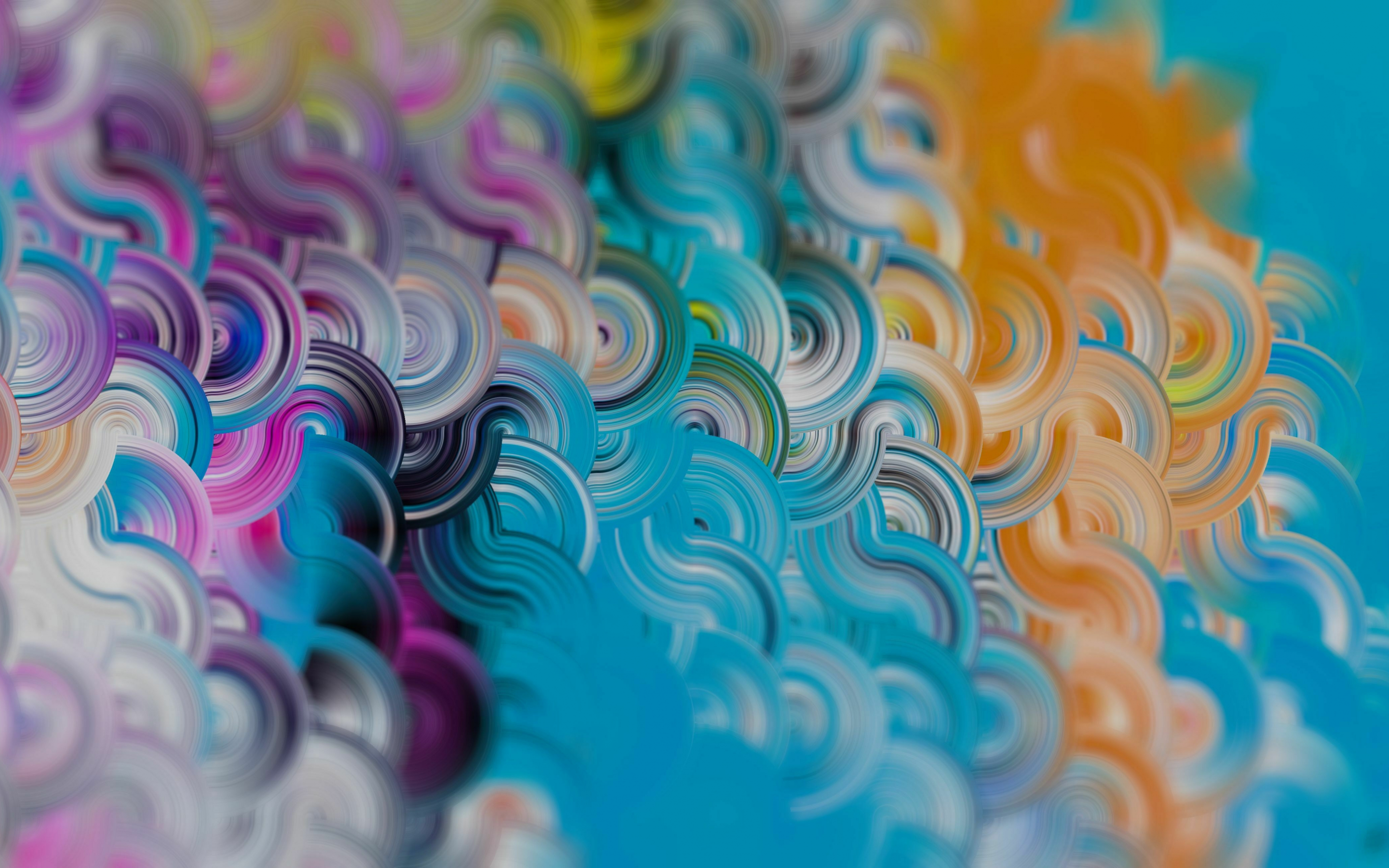 Abstract, pattern, colorful and wavy, 2880x1800 wallpaper