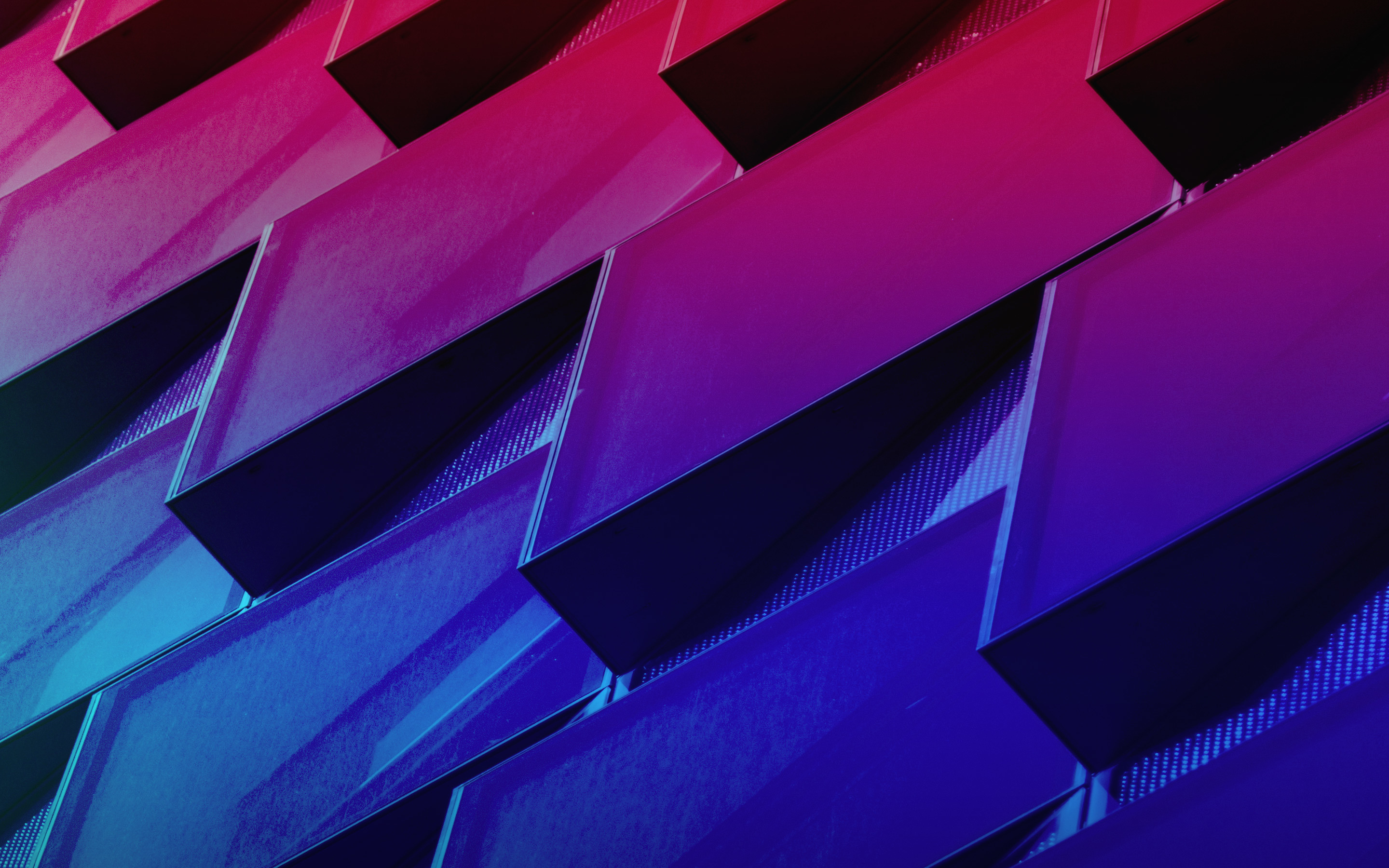 Architecture, pink blue grids, surface, neon, 2880x1800 wallpaper