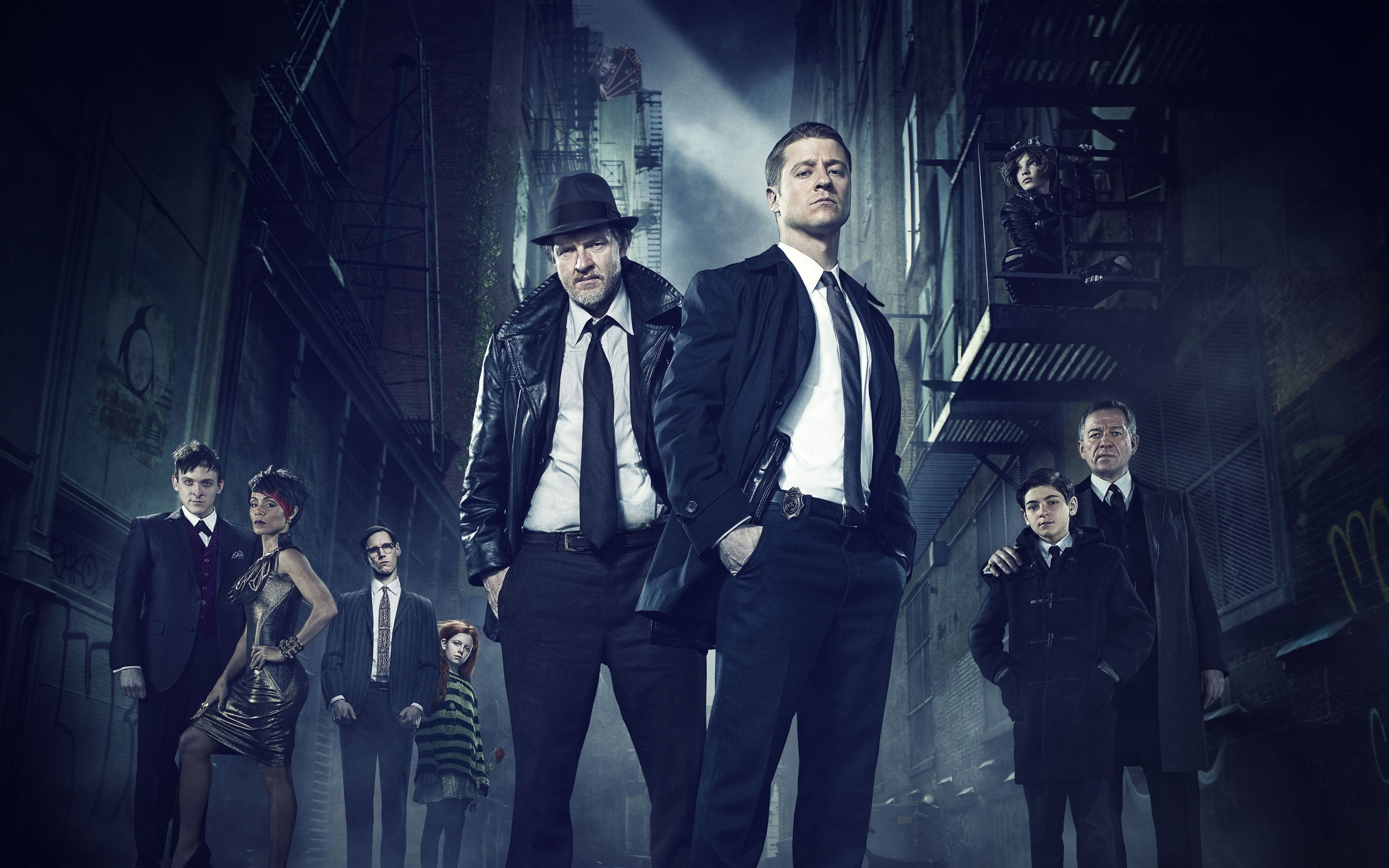 Gotham, tv series, cast, 2018, 2880x1800 wallpaper