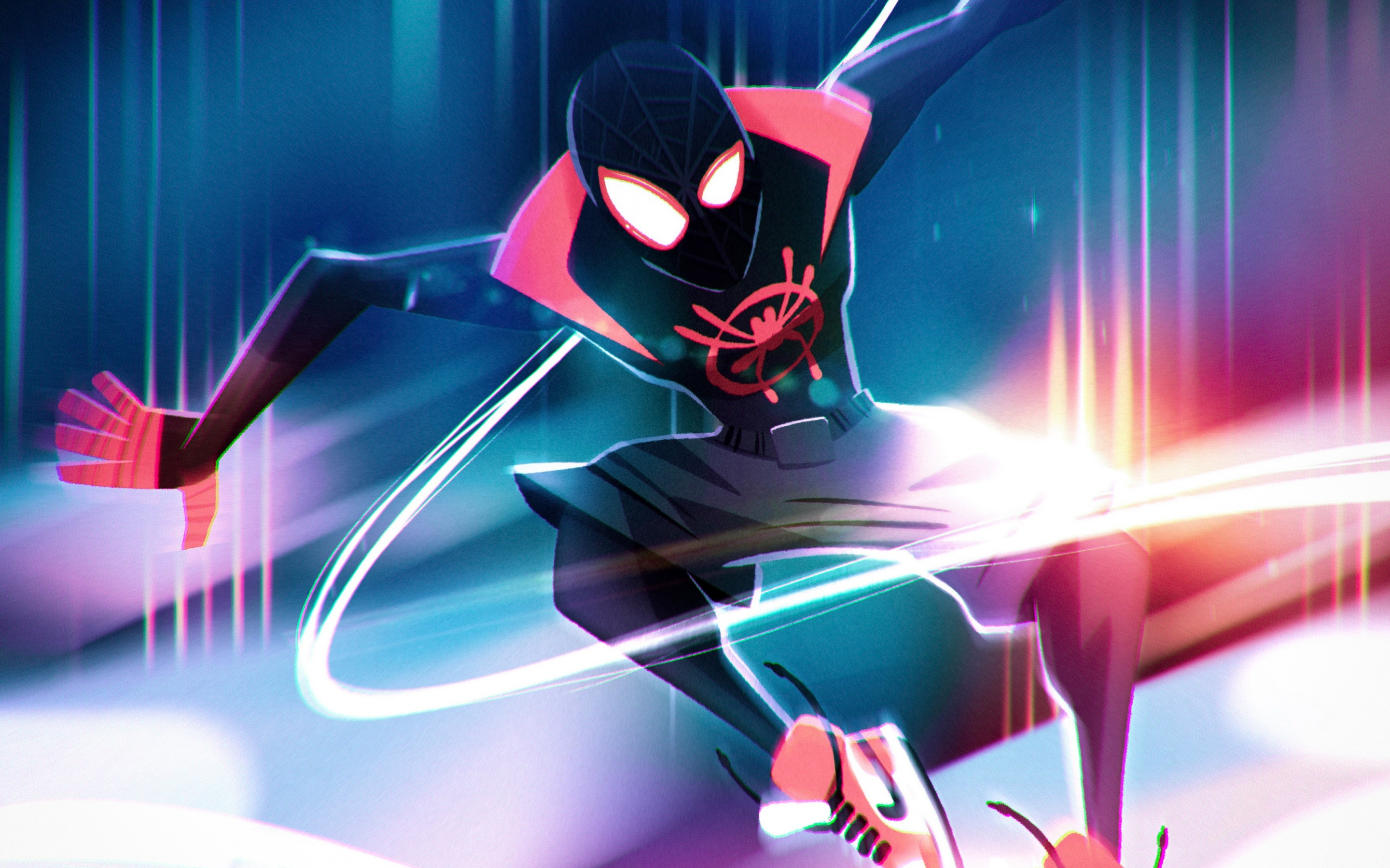 Spider-man into the Spider-verse, movie, animated, illustration, 2880x1800 wallpaper
