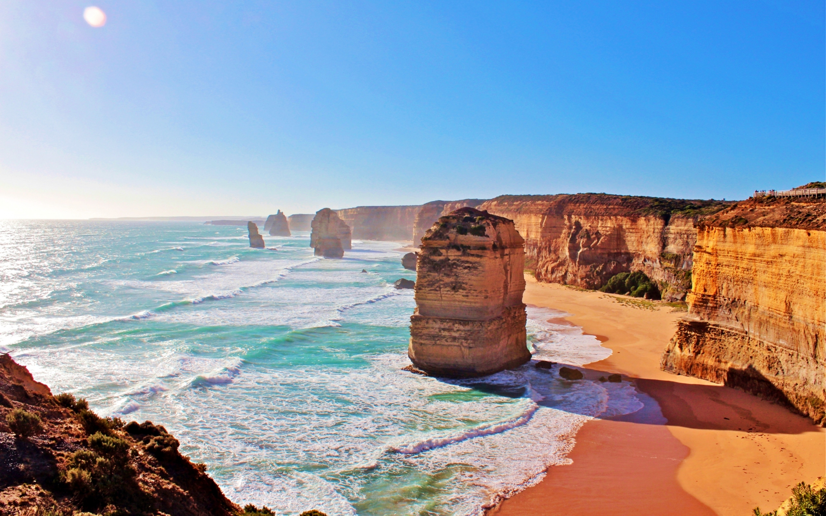 Australia, coast, cliffs, The Twelve Apostles, nature, 2880x1800 wallpaper