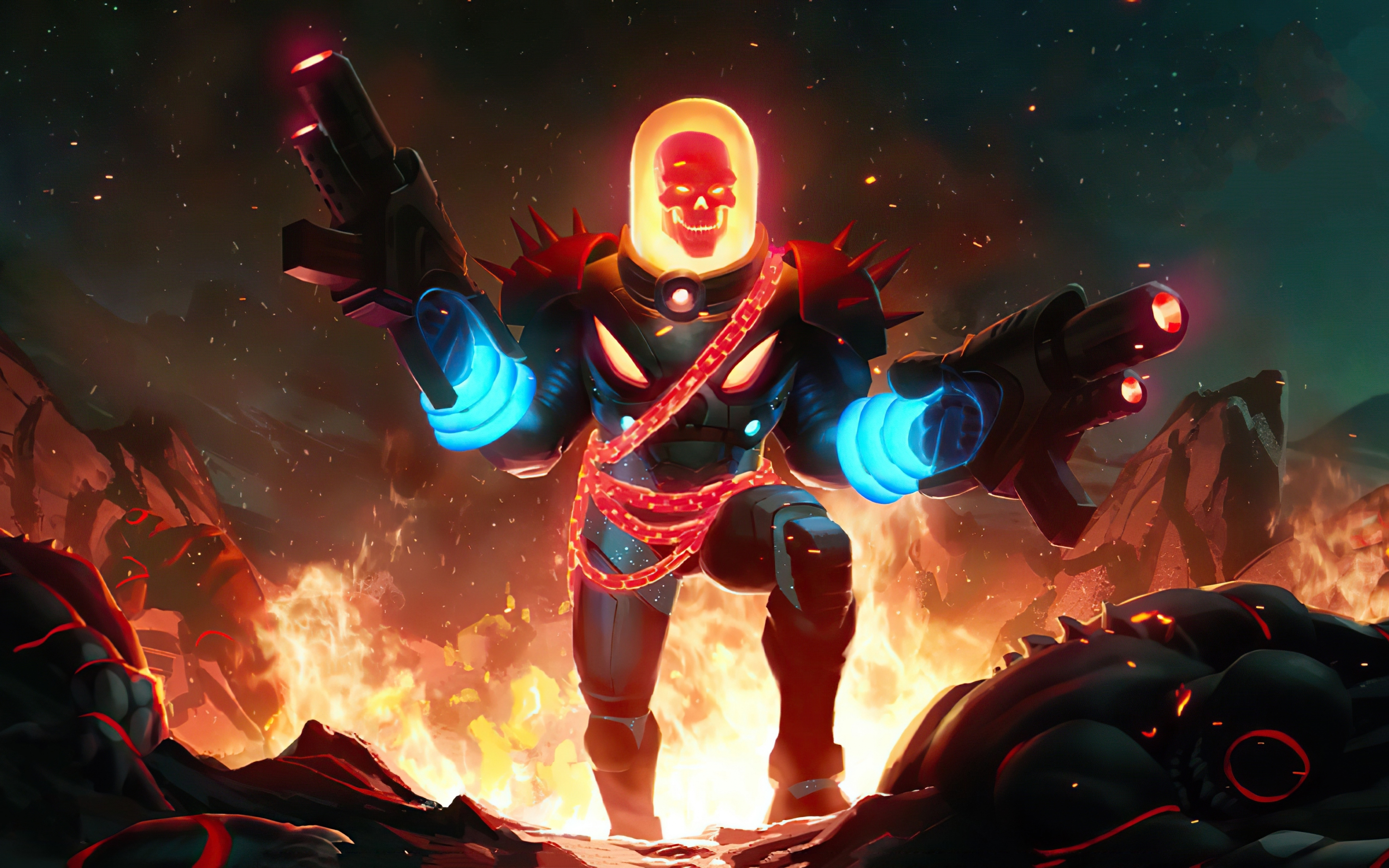 Cosmic Ghost Rider, Marvel Contest of Champions, mobile game, 2880x1800 wallpaper