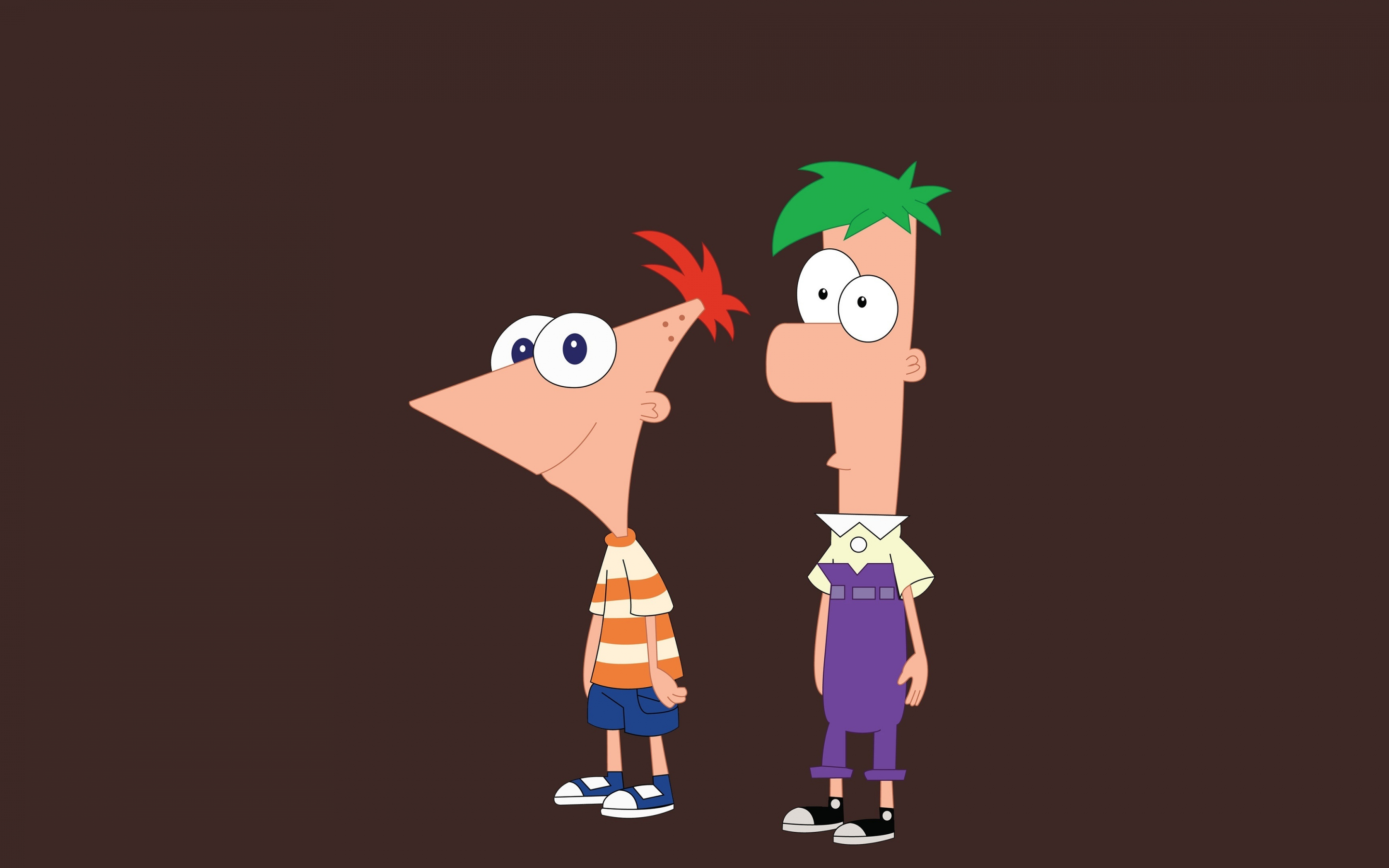 Phineas and Ferb, animated, minimal, tv show, 2880x1800 wallpaper