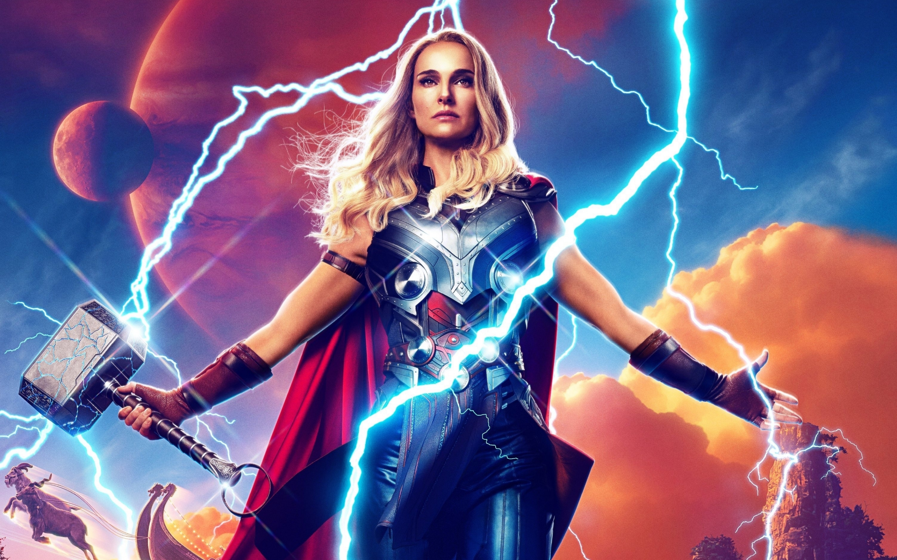 Jane Foster, Thor: Love and Thunder, 2022 movie, 2880x1800 wallpaper