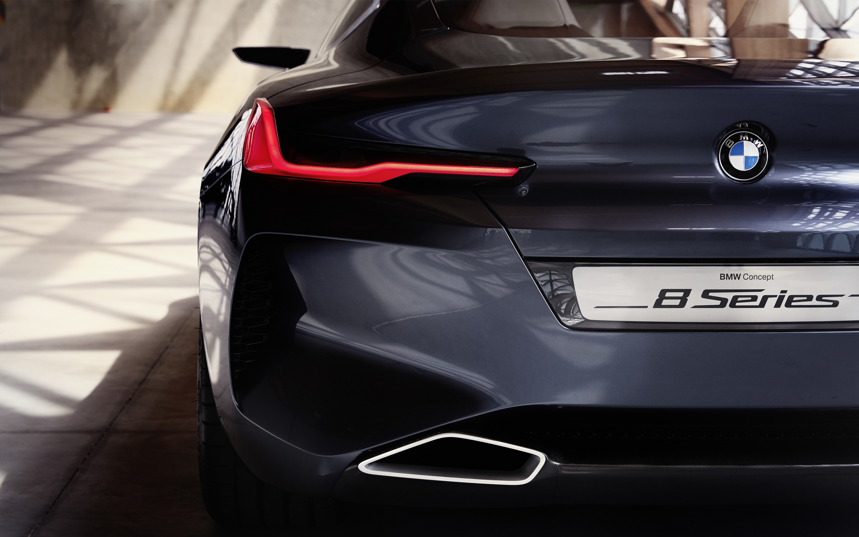 2018, BMW concept 8 series, taillight, 2880x1800 wallpaper