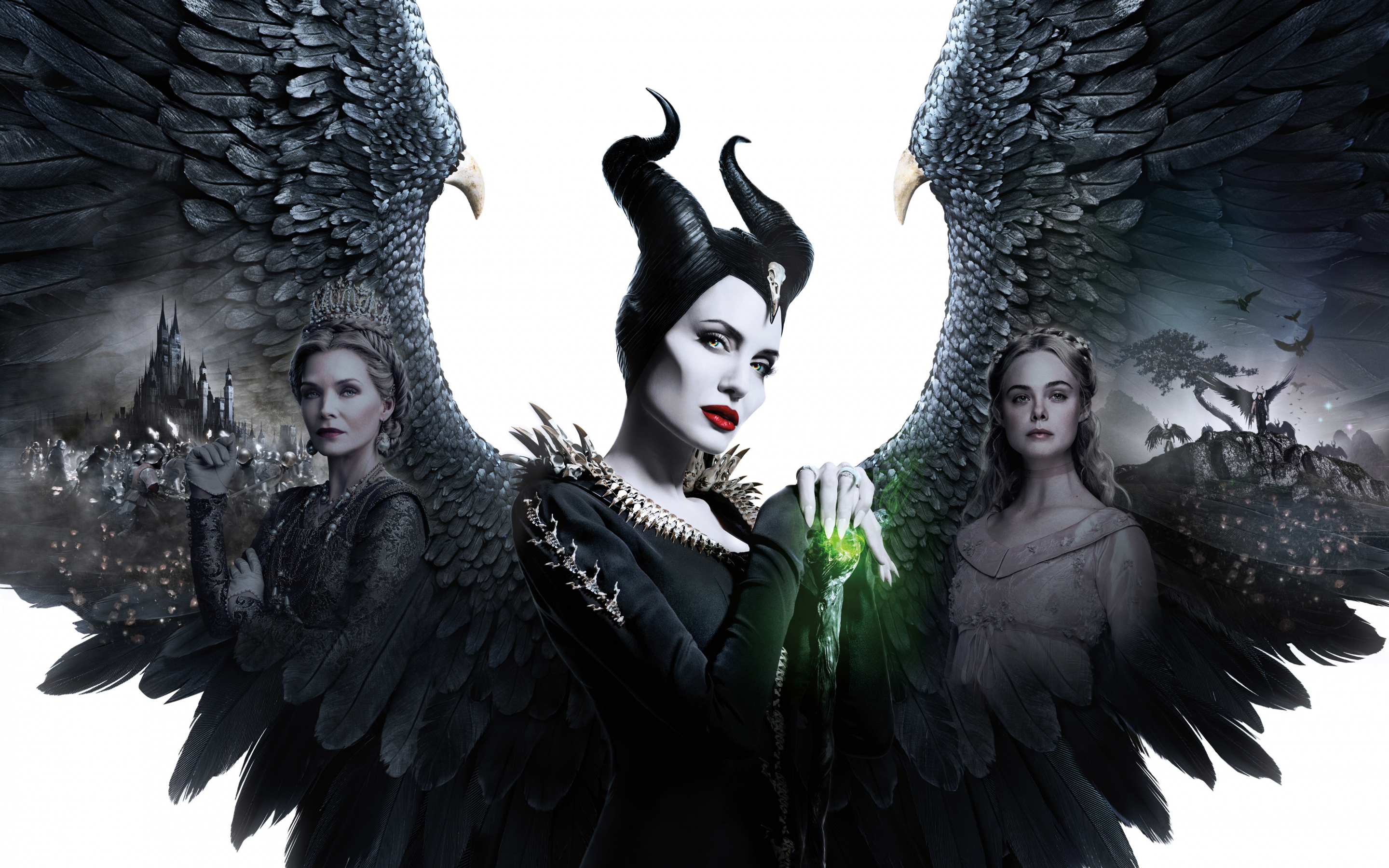 Movie, fantasy movie, witch, Maleficent: Mistress of Evil, 2880x1800 wallpaper