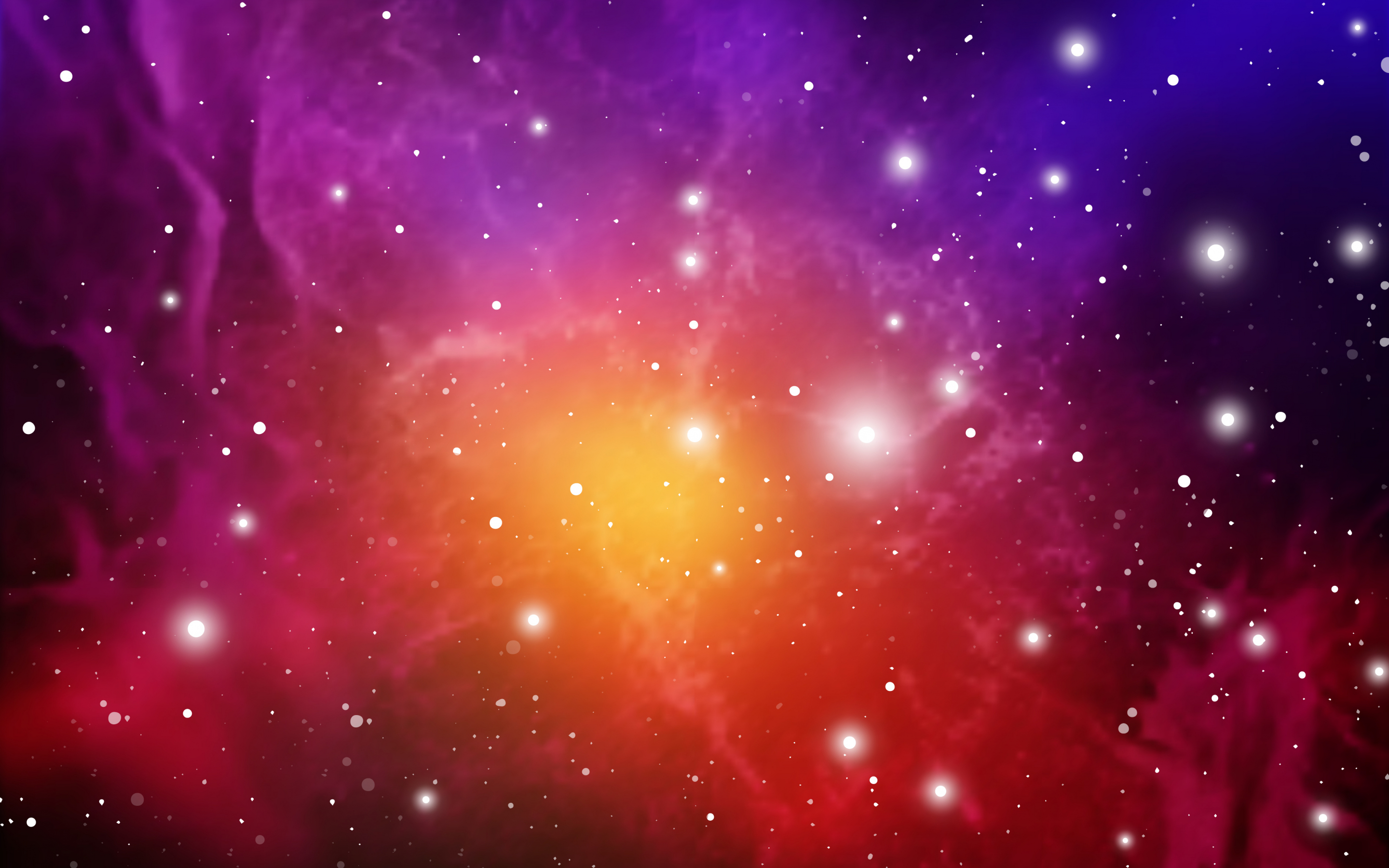 Glow, stars, cosmos, colorful, art, 2880x1800 wallpaper