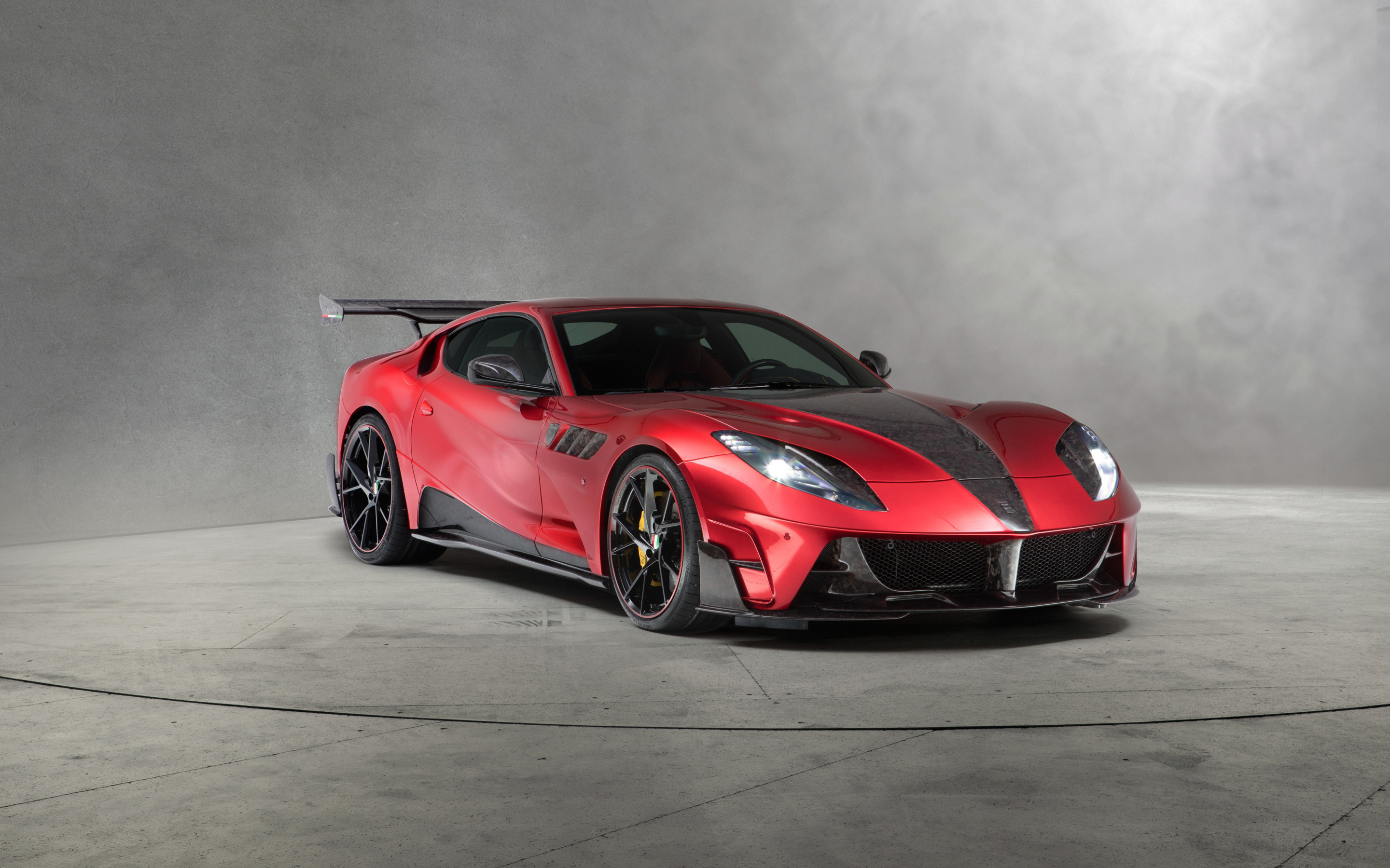Mansory STALLONE F12, red sports car, 2018, front, 2880x1800 wallpaper