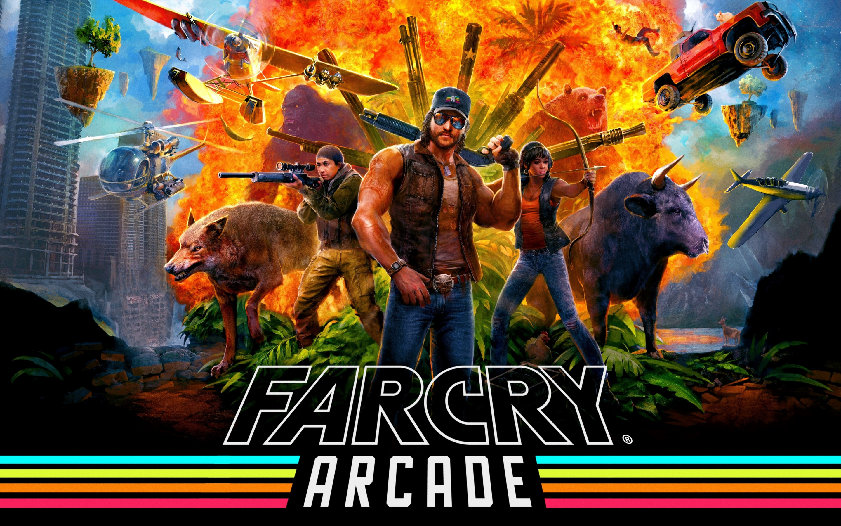 Far Cry 5 arcade, video game, 2018, 2880x1800 wallpaper