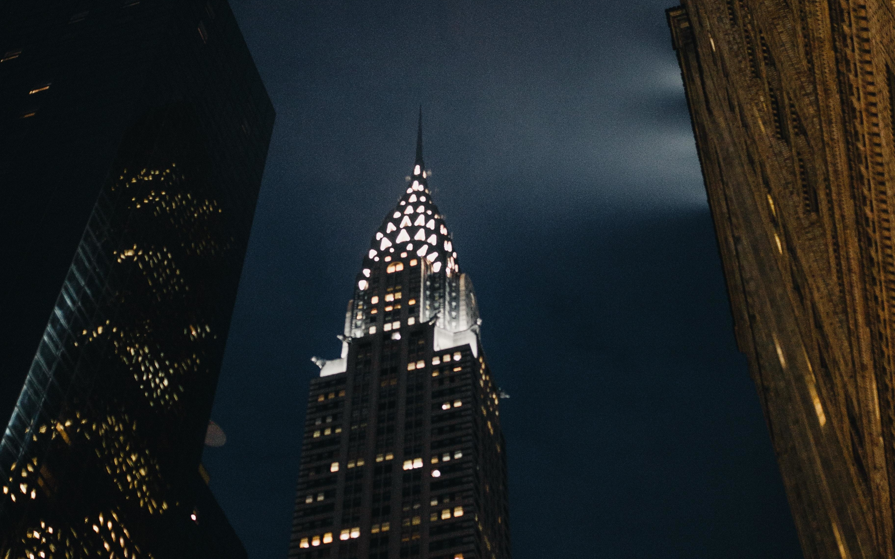 Empire State Buildings, cityscape, night, 2880x1800 wallpaper