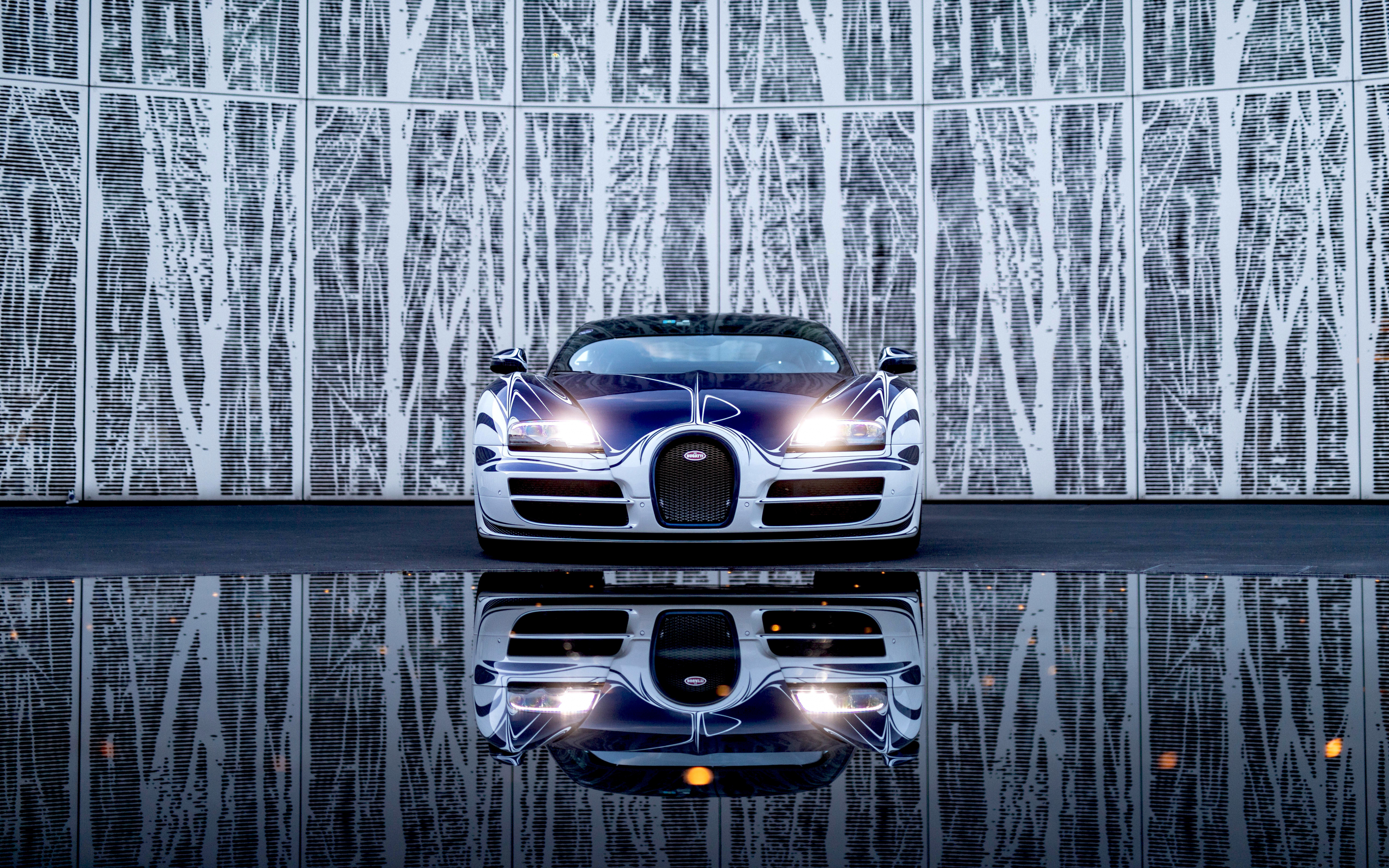 Bugatti Veyron Grand Sport Roadster, front, luxury car, 2880x1800 wallpaper