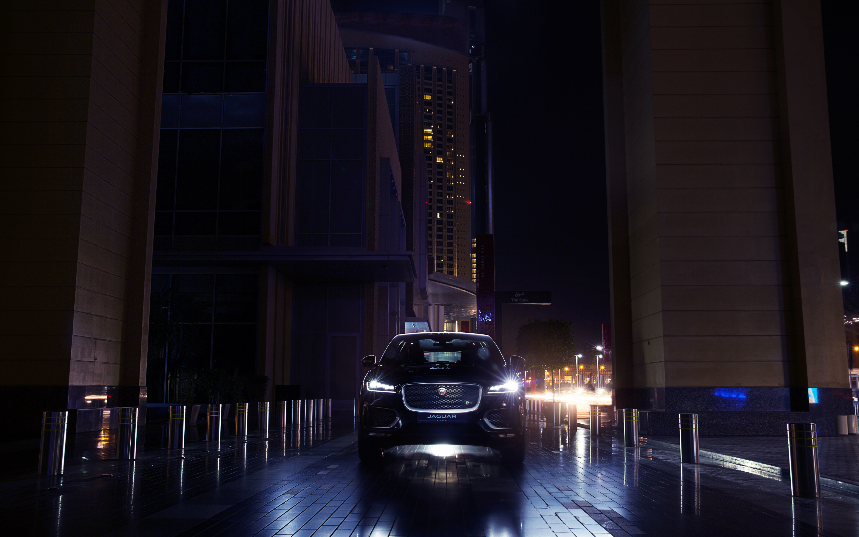 Luxury Sedan, dark, Jaguar F-Pace, 2880x1800 wallpaper