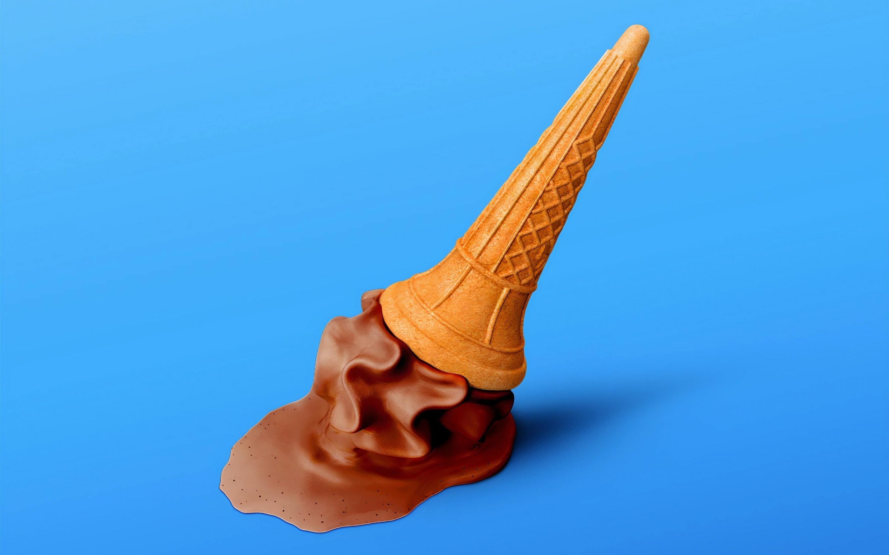 Ice cream cone, summer, 2880x1800 wallpaper