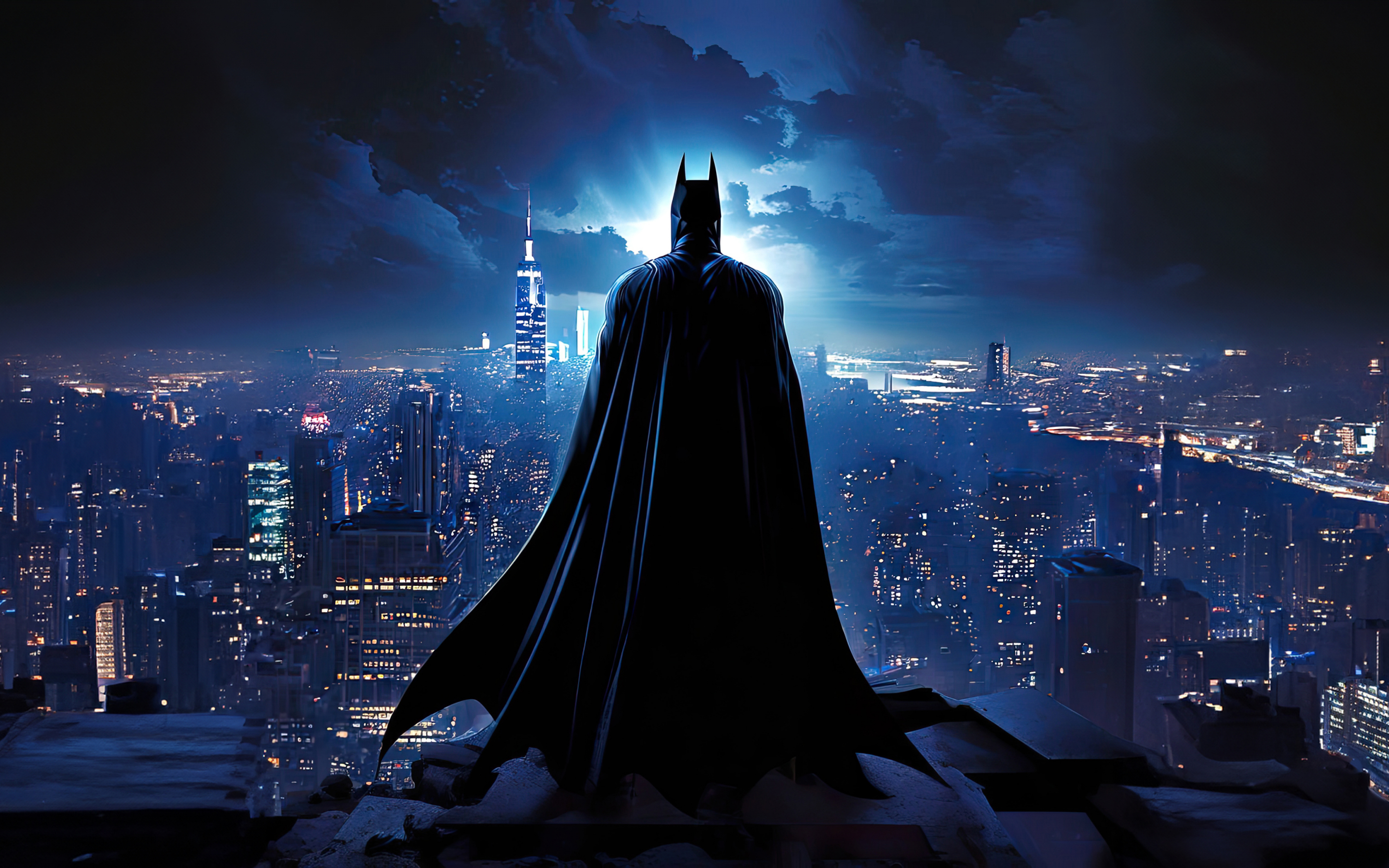 Guardian of gotham, bold Batman, 2880x1800 wallpaper