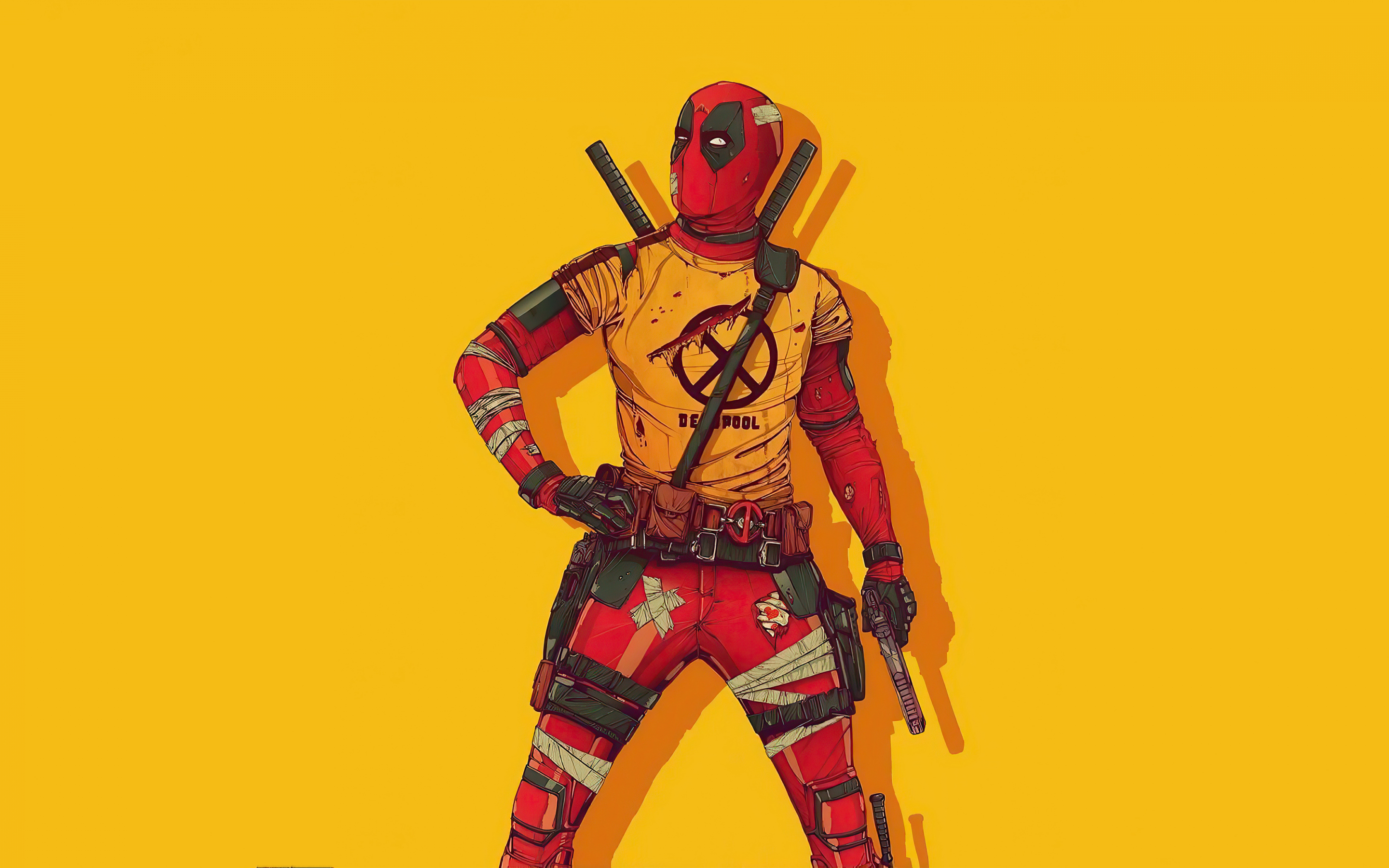 Deadpool, new costume, 2020, fan art, 2880x1800 wallpaper