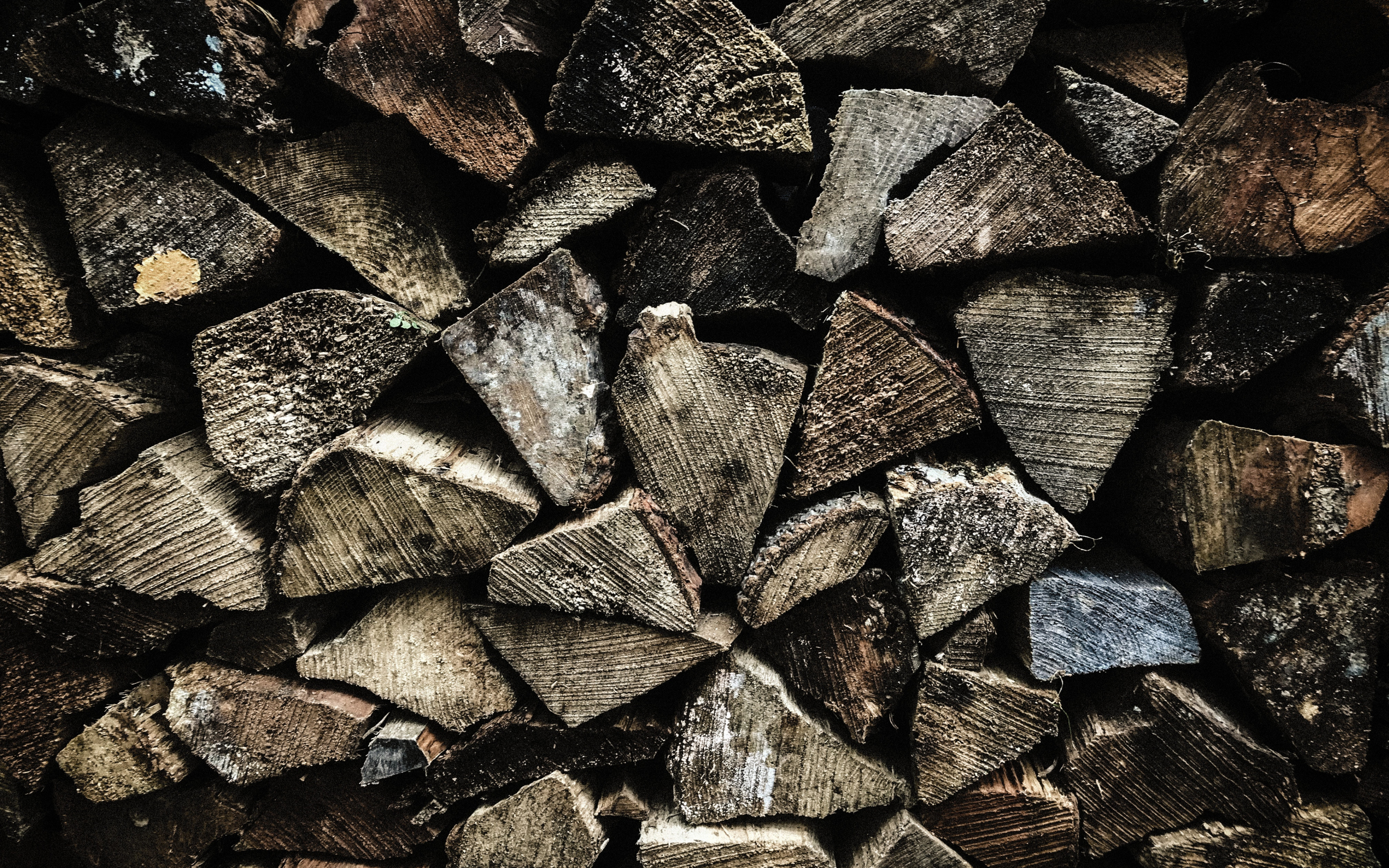 Firewood, texture, wooden log, 2880x1800 wallpaper