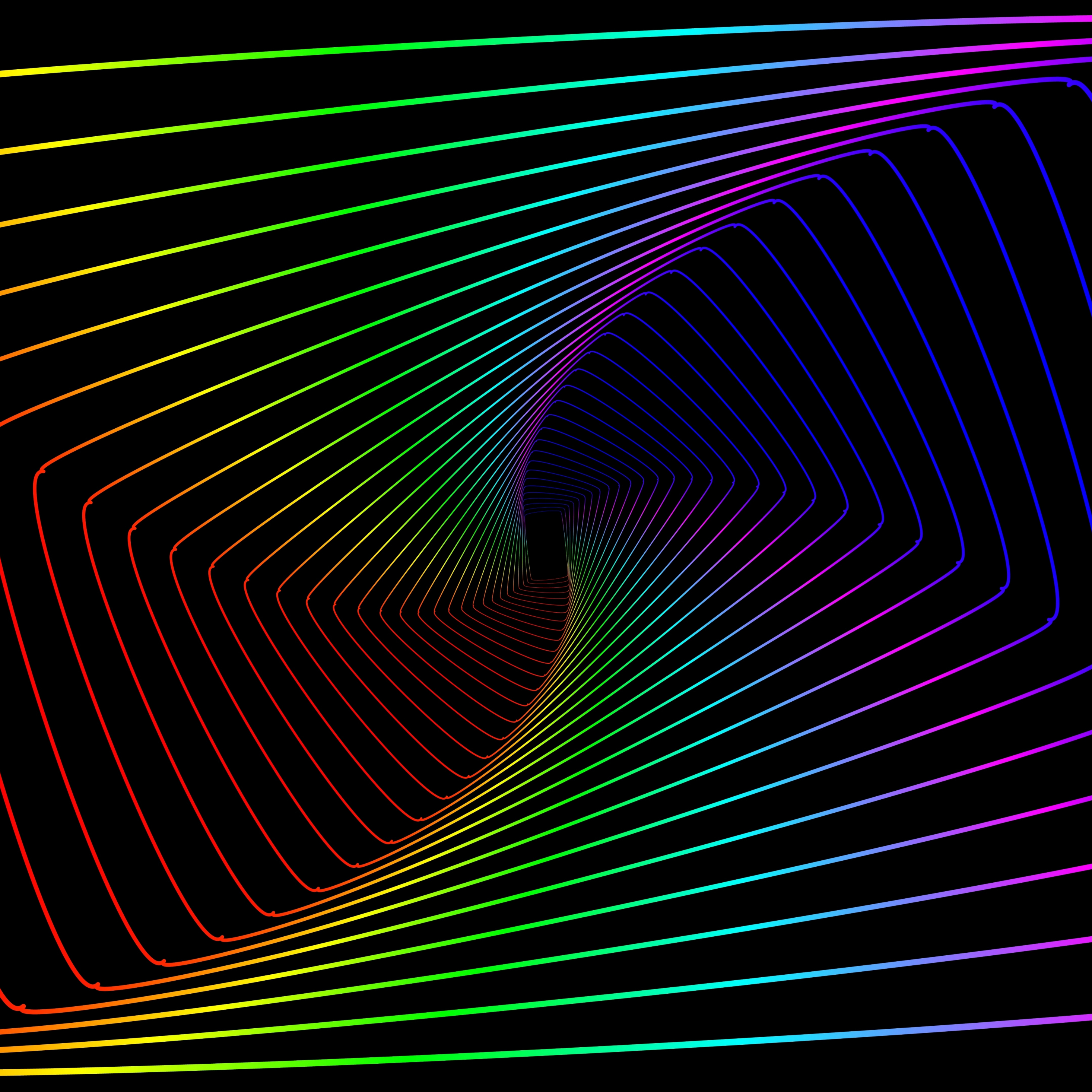 Colorful lines, swirl, abstract, minimal, 2932x2932 wallpaper