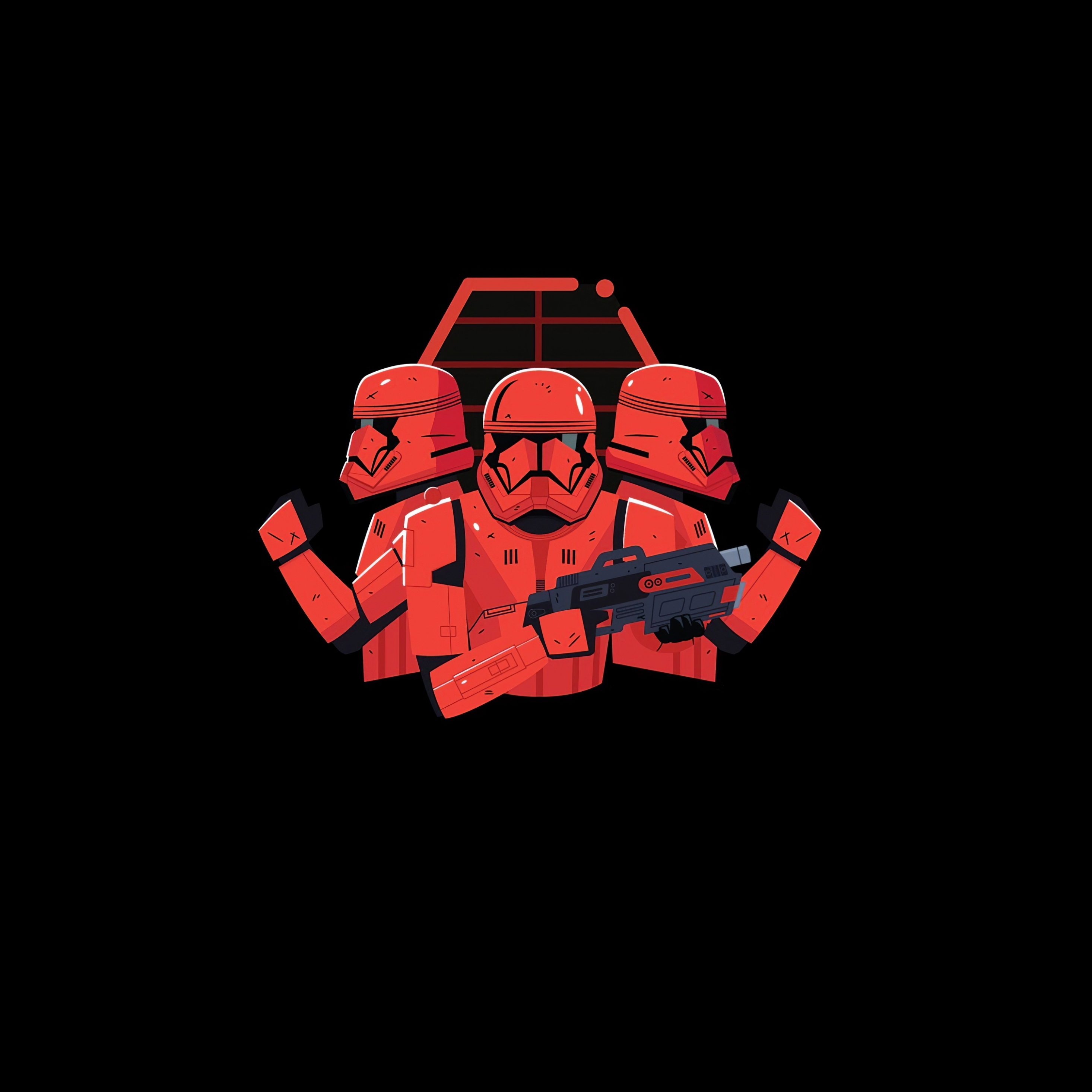Download 2932x2932 Wallpaper Star Wars Stormtrooper Minimal Art Ipad Pro Retina 2932x2932 Hd Image Background 24070