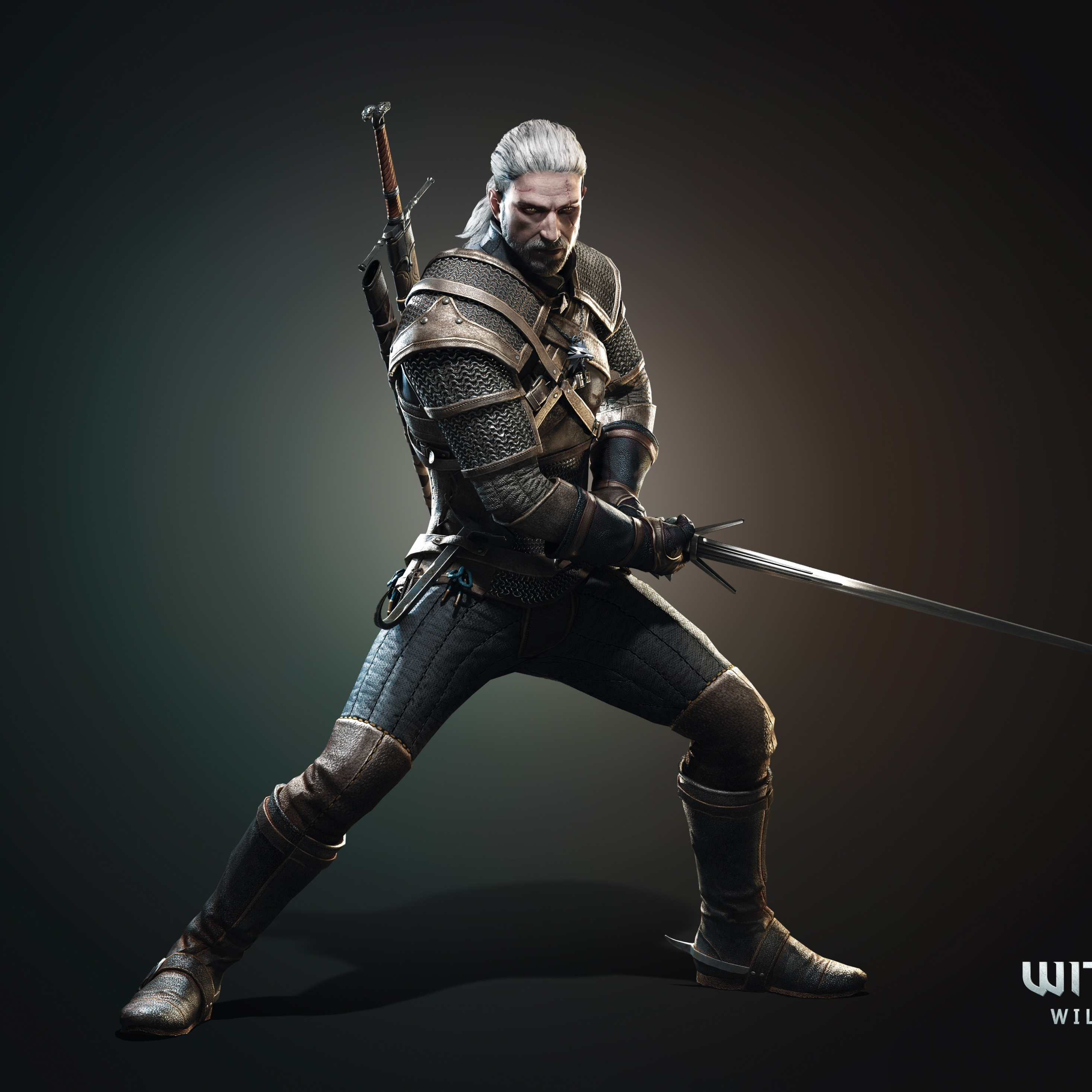 Download 2932x2932 Wallpaper Video Game Character Geralt Of