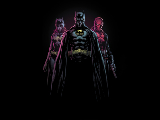 Bat-family, superhero, 320x240 wallpaper