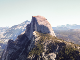 Half Dome, Yosemite valley, national park, nature, 320x240 wallpaper