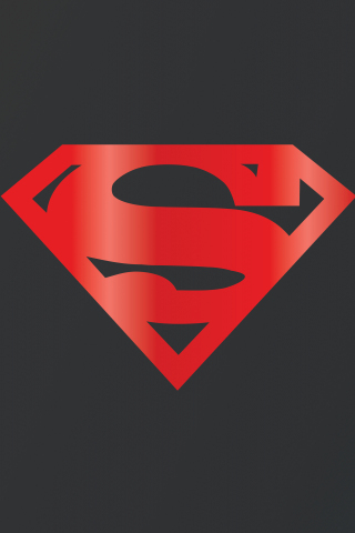Superman, logo, minimal, dc superhero, 240x320 wallpaper