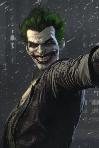Video game, Batman: Arkham Origins, villain, joker, 240x320 wallpaper
