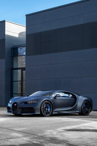 Bugatti Chiron Sport 110 ANS, luxury vehicle, 2019, 240x320 wallpaper