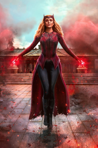 Chaos wizard, scarlet witch, movie, 240x320 wallpaper
