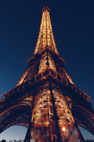 Architecture, Eiffel tower, paris, 240x320 wallpaper
