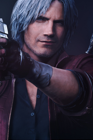 Dante, video game, Devil May Cry, 240x320 wallpaper