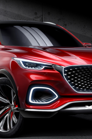 MG X-Motion Concept, SUV, red car, 240x320 wallpaper