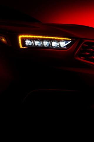 Acura, car, headlight, 240x320 wallpaper