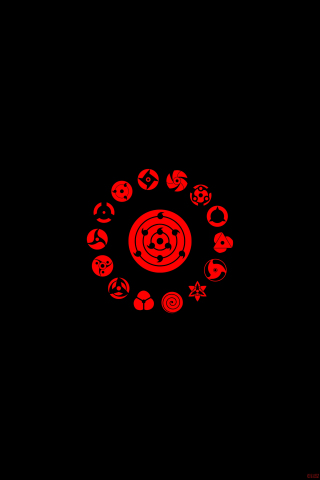 Logo, minimal, Naruto, 240x320 wallpaper