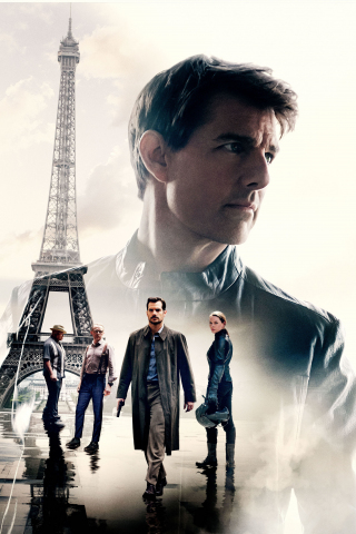 Tom Cruise, Mission: Impossible – Fallout, 2018 movie, poster, 240x320 wallpaper