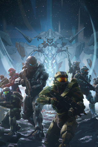 Halo 5: Guardians, video game, soldier, 240x320 wallpaper