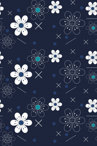Flowers, abstract, pattern, 240x320 wallpaper