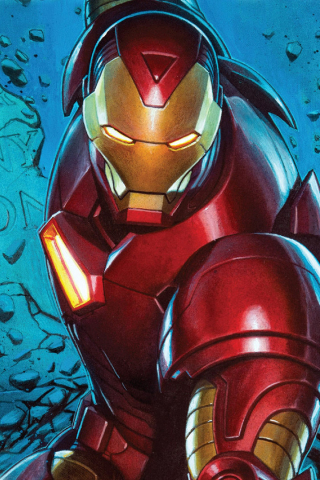 Iron man, superhero, comics, 240x320 wallpaper