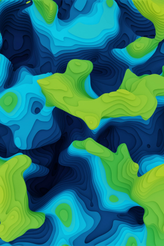 Blue-green pattern, abstract, 240x320 wallpaper