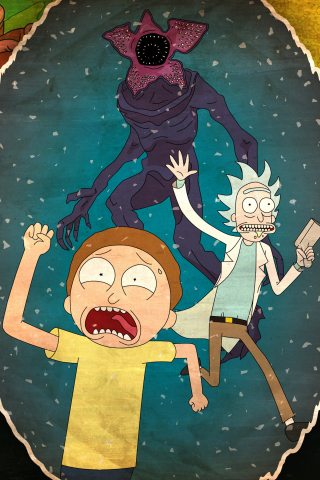 Rick and Morty, tv series, run, 240x320 wallpaper
