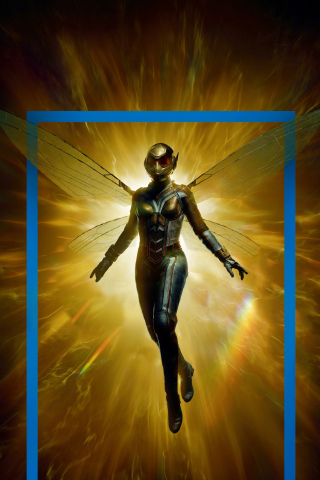 Wasp, superheroine, marvel comics, 240x320 wallpaper