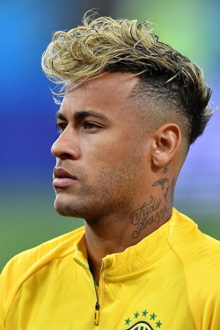 Neymar, celebrity, football player, 240x320 wallpaper