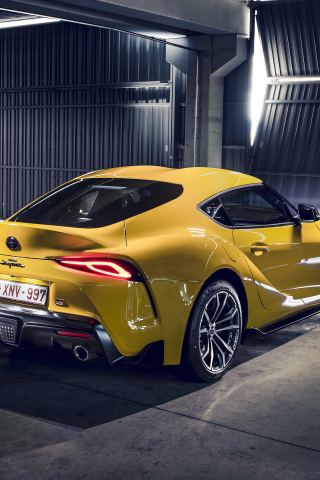 Download Toyota Supra Sport Car Rear View 240x3 Wallpaper Old Mobile Cell Phone Smartphone 240x3 Hd Image Background